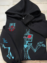 Trust Us Embroidered Full - Zip Sweatshirt - DefiantThreads