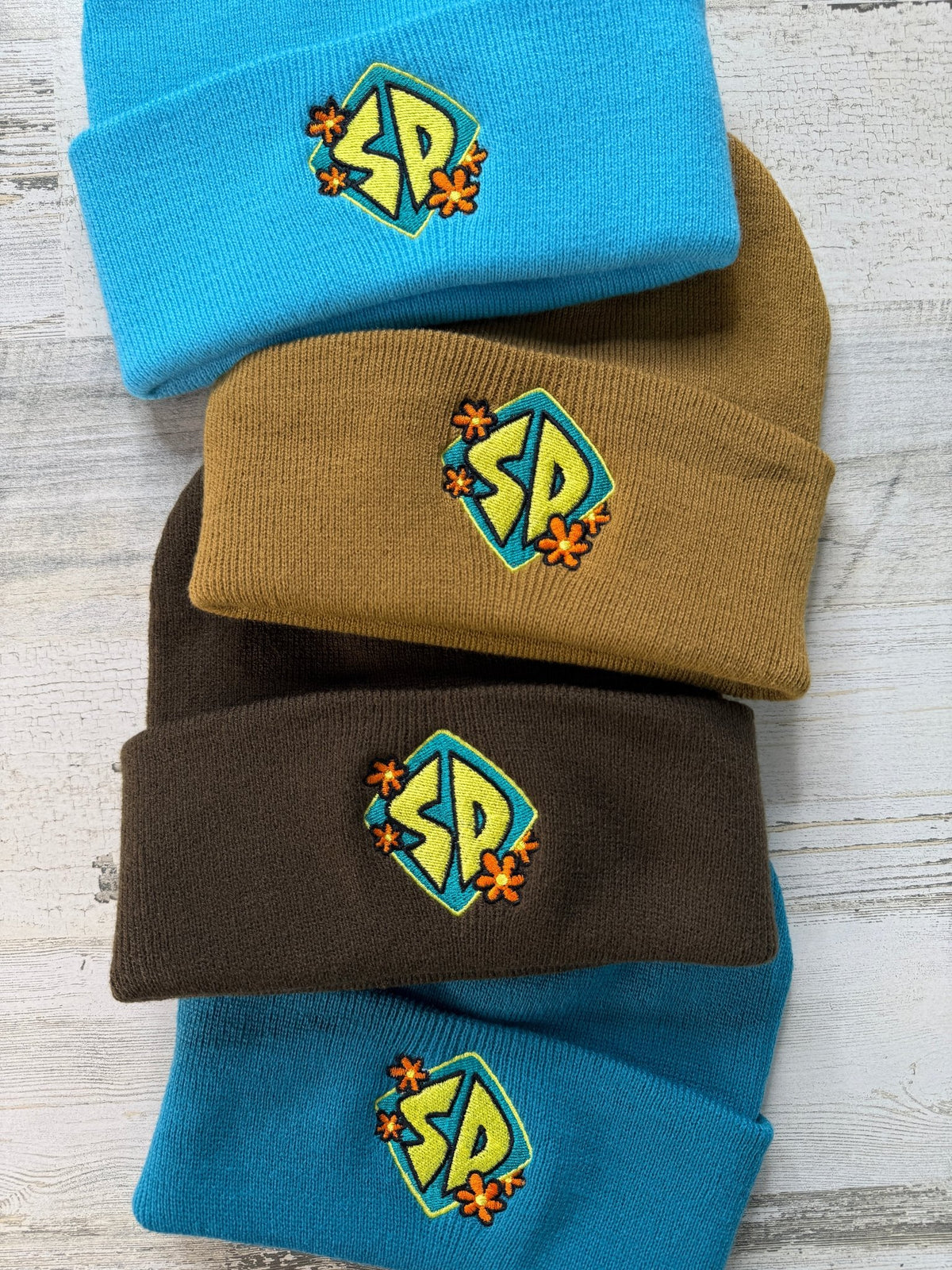 Floral SD Dog Tag Beanie - DefiantThreads