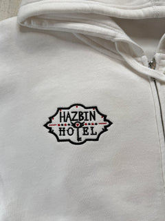 Lucifer Embroidered Full-Zip Sweatshirt - DefiantThreads