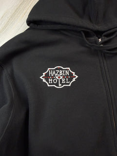 Lucifer Embroidered Full-Zip Sweatshirt - DefiantThreads
