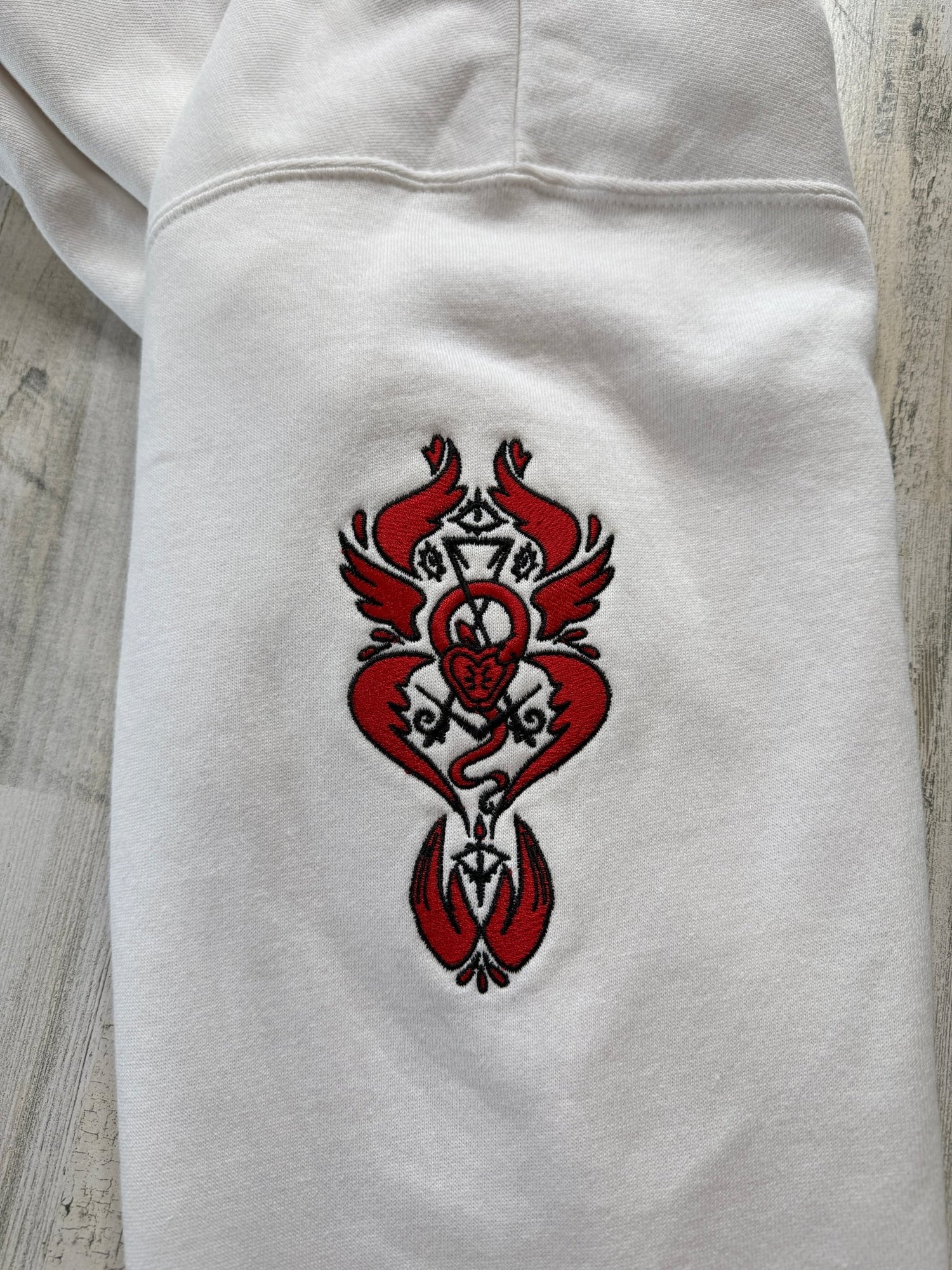 Lucifer and Ducks Embroidered Sweatshirt - DefiantThreads