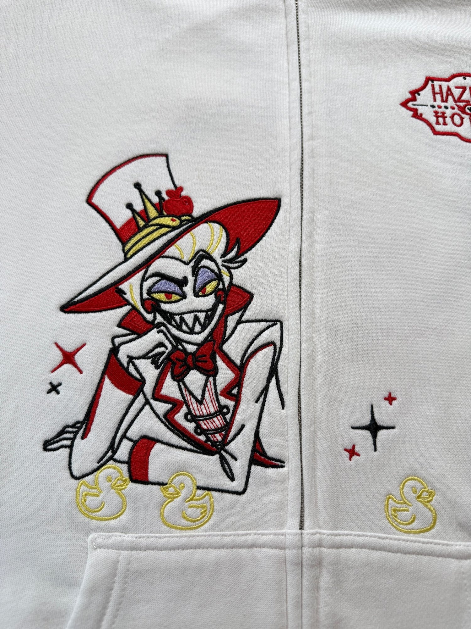 Lucifer and Ducks Embroidered Sweatshirt - DefiantThreads