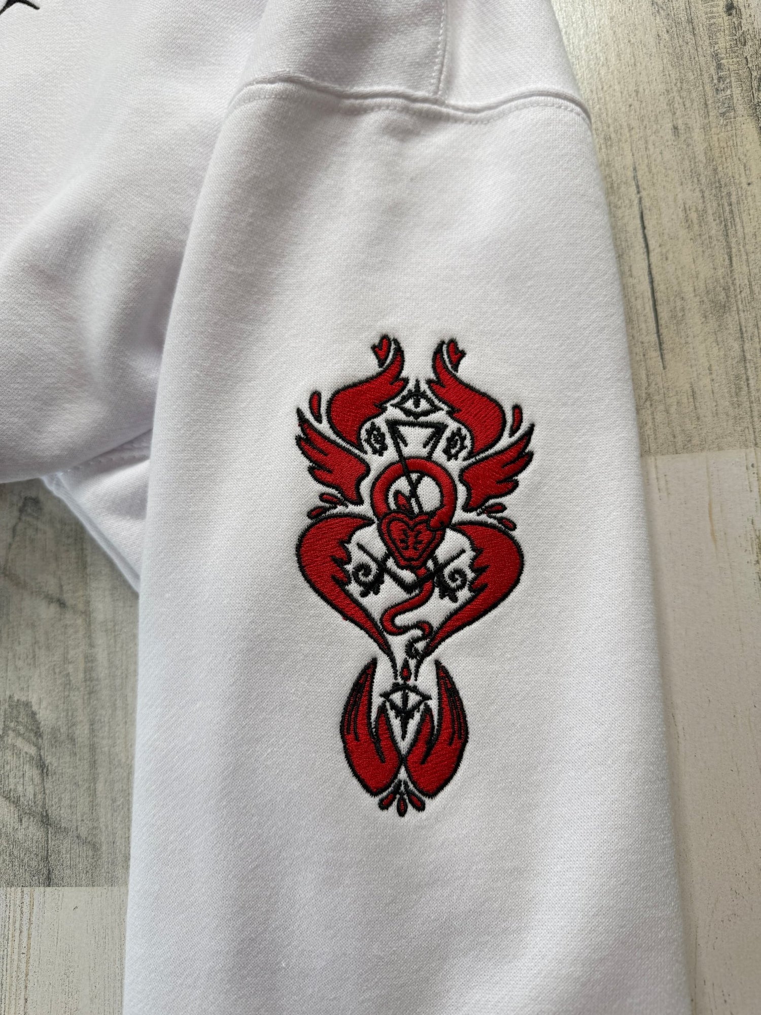 Lucifer and Ducks Embroidered Sweatshirt - DefiantThreads