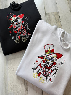 Lucifer and Ducks Embroidered Sweatshirt - DefiantThreads