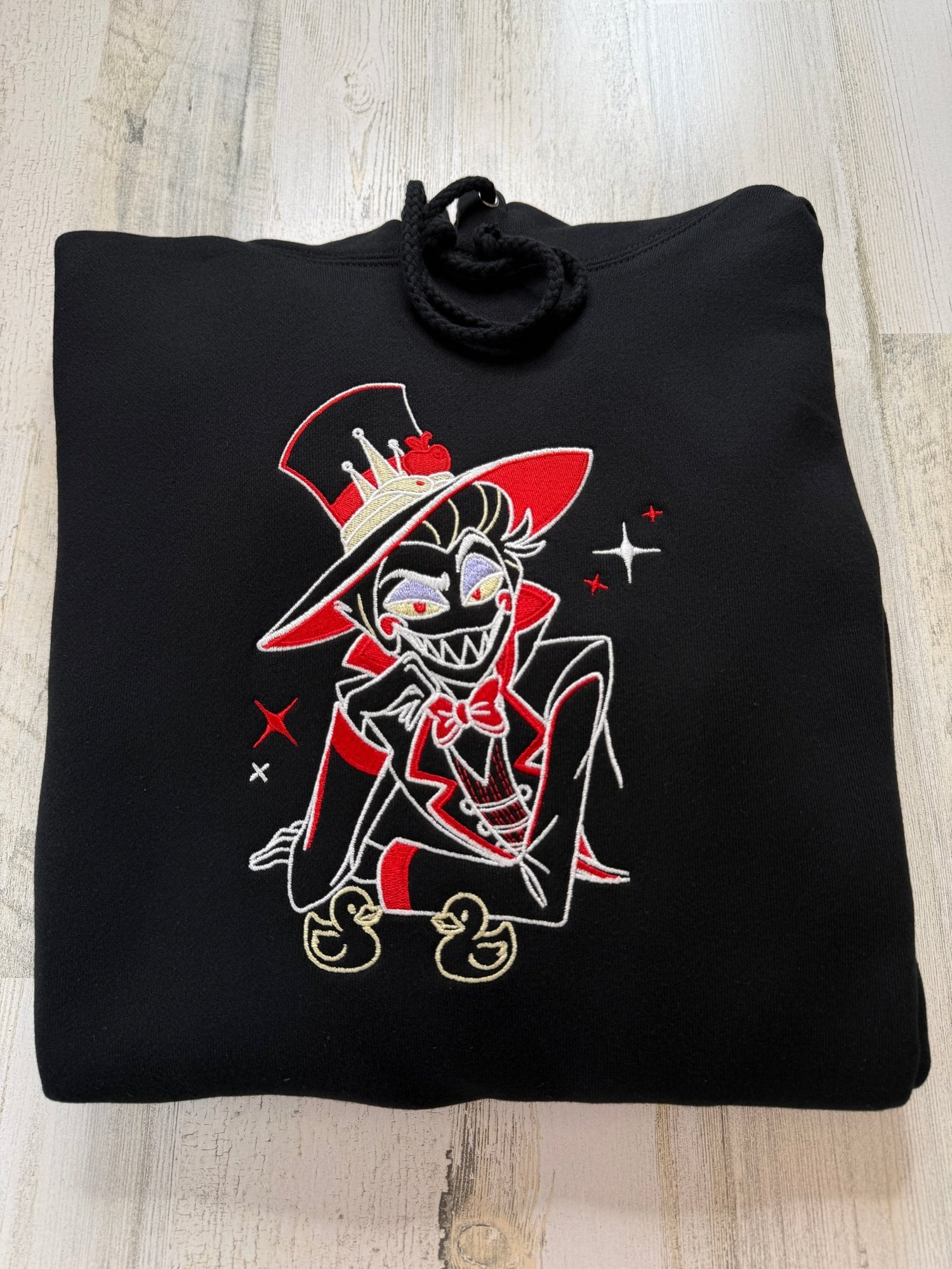 Lucifer and Ducks Embroidered Sweatshirt - DefiantThreads