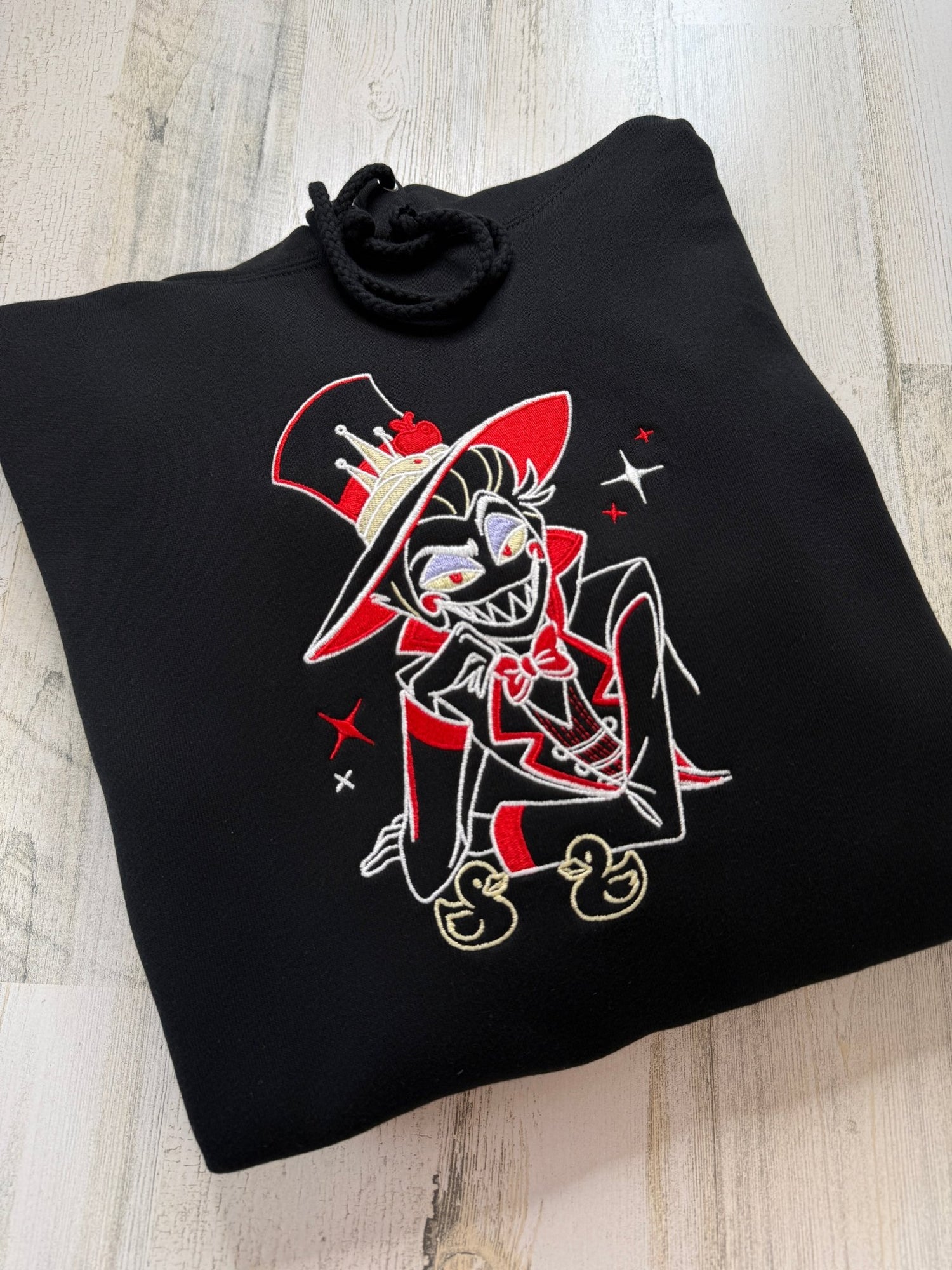 Lucifer and Ducks Embroidered Sweatshirt - DefiantThreads