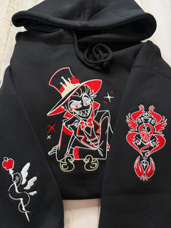 Lucifer and Ducks Embroidered Sweatshirt - DefiantThreads