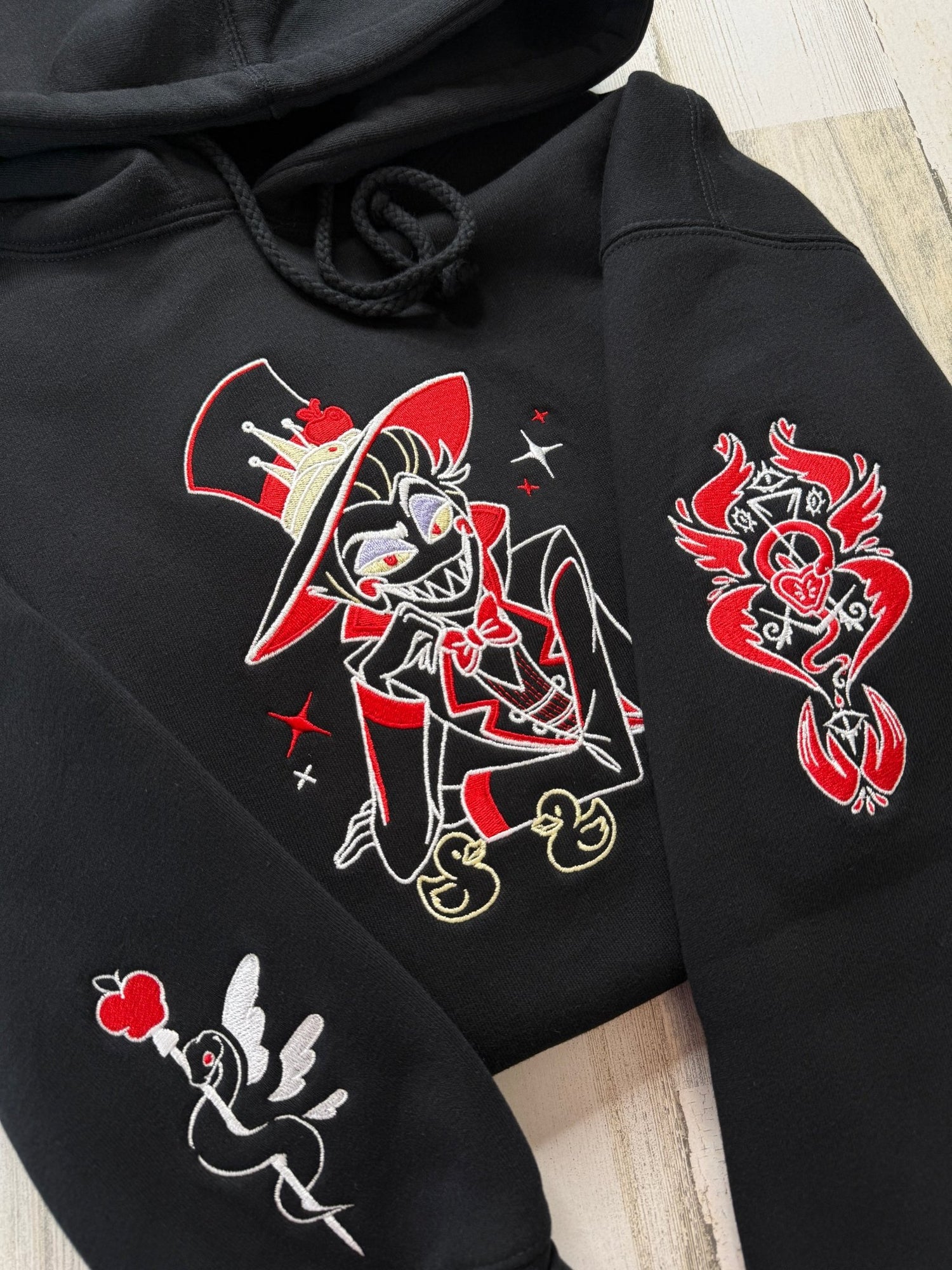 Lucifer and Ducks Embroidered Sweatshirt - DefiantThreads