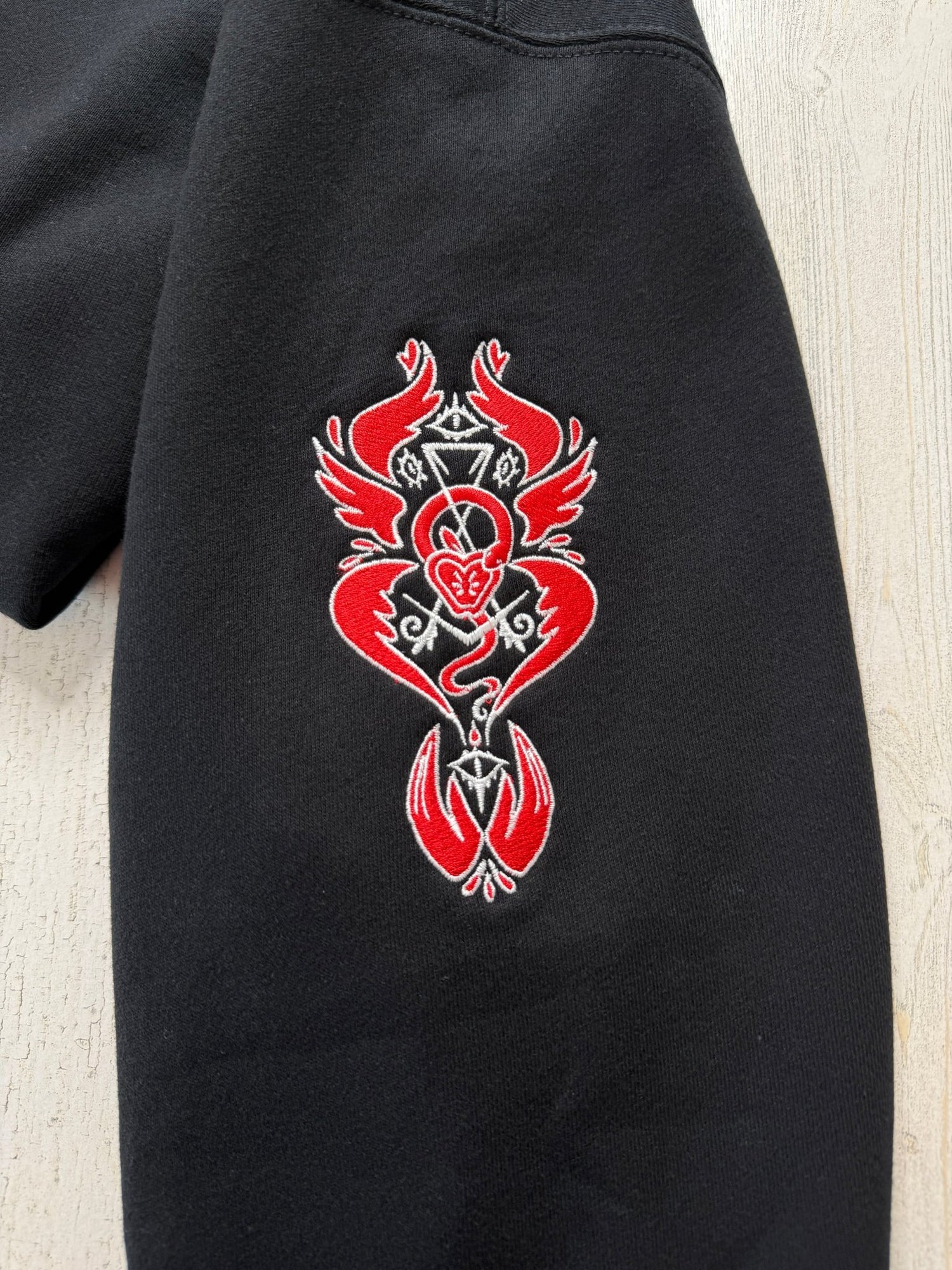 Lucifer and Ducks Embroidered Sweatshirt - DefiantThreads