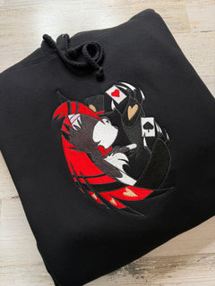 Husk Gambling Embroidered Heavyweight Hooded Sweatshirt - DefiantThreads