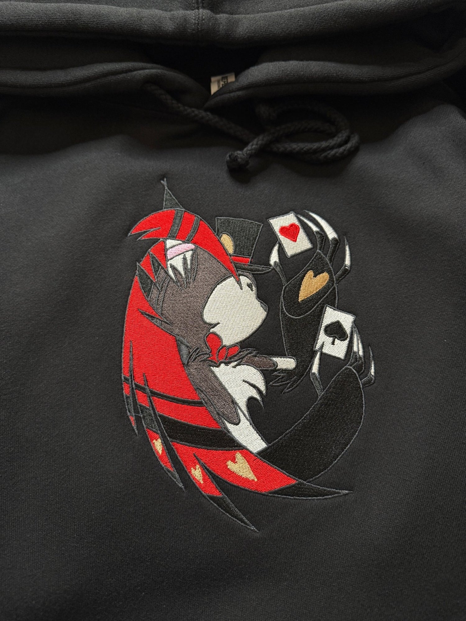 Husk Gambling Embroidered Heavyweight Hooded Sweatshirt - DefiantThreads