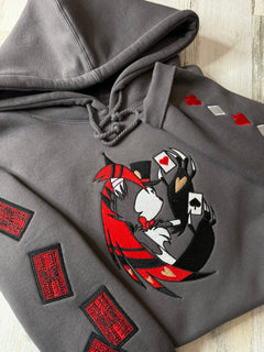 Husk Gambling Embroidered Heavyweight Hooded Sweatshirt - DefiantThreads