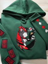 Husk Gambling Embroidered Heavyweight Hooded Sweatshirt - DefiantThreads