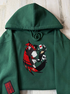 Husk Gambling Embroidered Heavyweight Hooded Sweatshirt - DefiantThreads