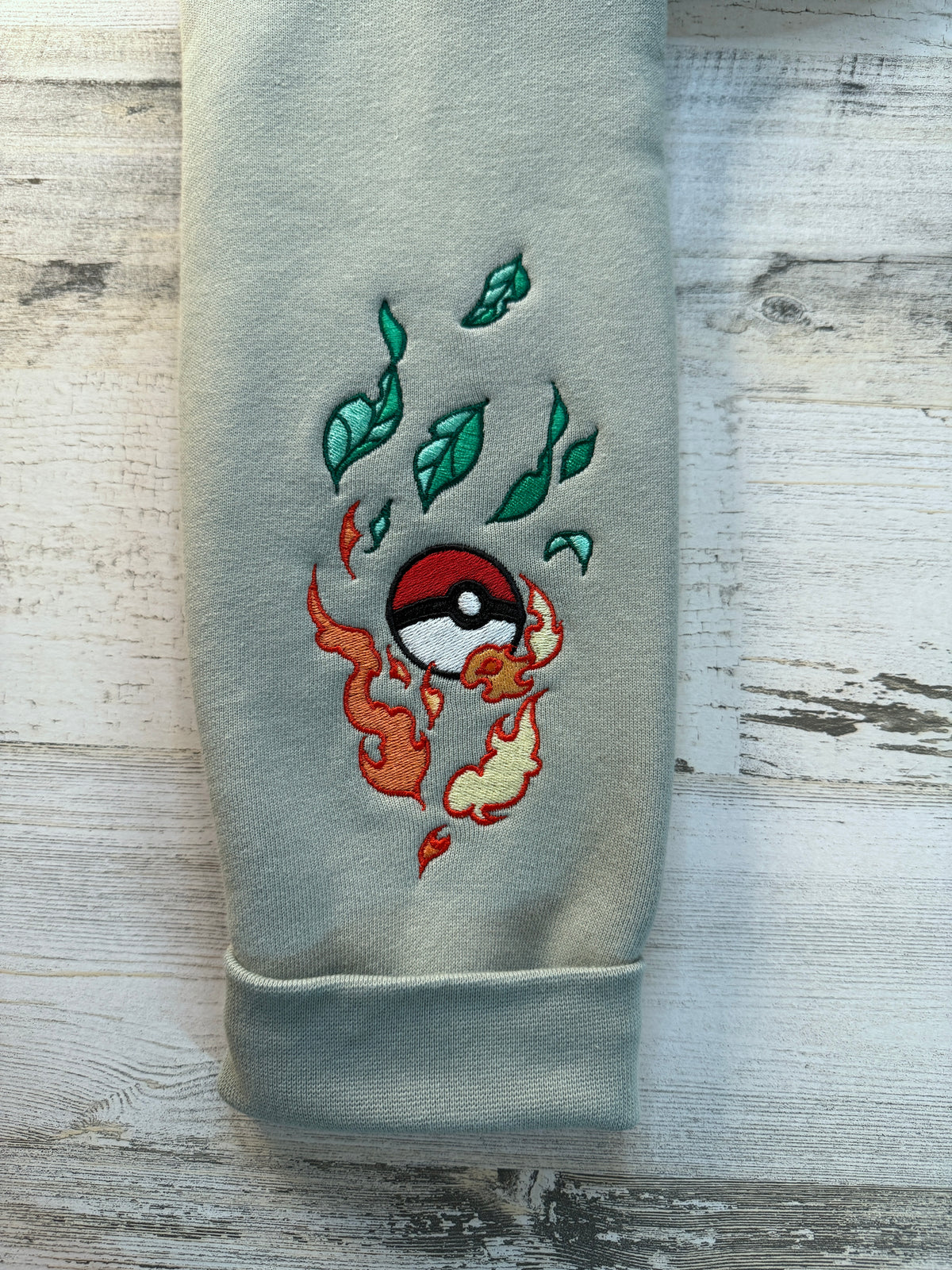 Flar/Glac Pocket Monsters Embroidered Sweatshirt