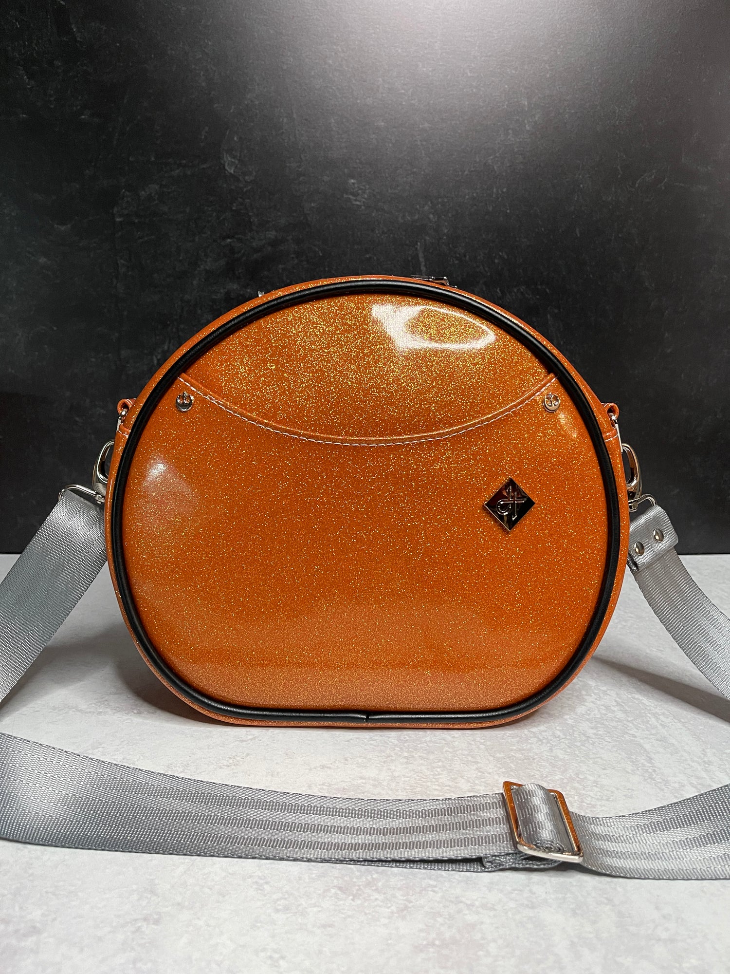 Rebel Pilot Glitter Bowler Bag