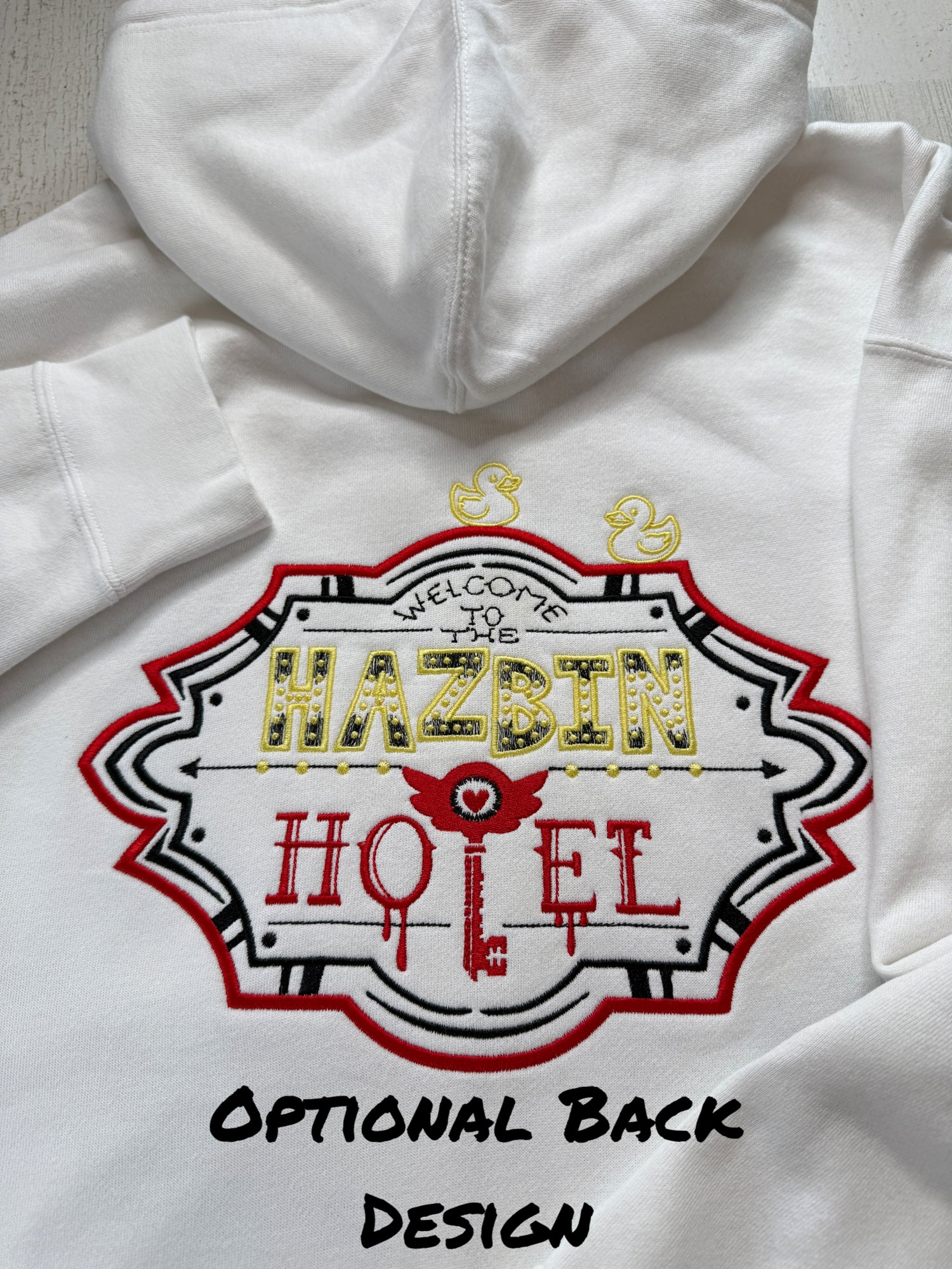 Lucifer and Ducks Embroidered Heavyweight Sweatshirt - DefiantThreads