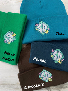 Floral SD Dog Tag Beanie - DefiantThreads