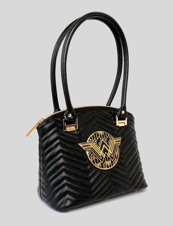 Black Quilted WW Inspired Handbag