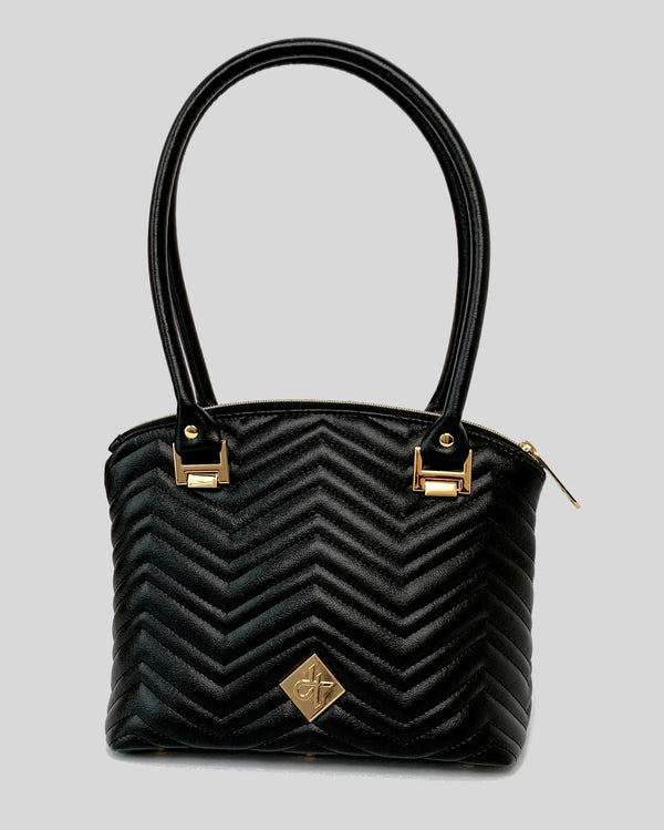 Black Quilted WW Inspired Handbag
