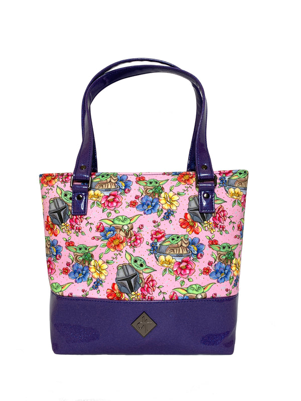 Floral Bounty Hunter and Child Tote Bag