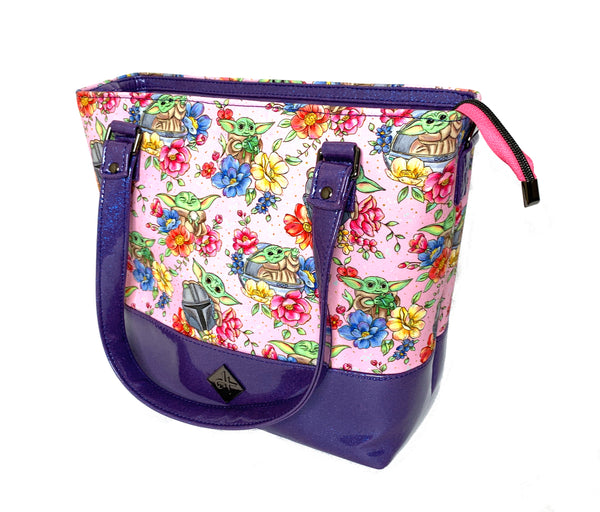 Floral Bounty Hunter and Child Tote Bag