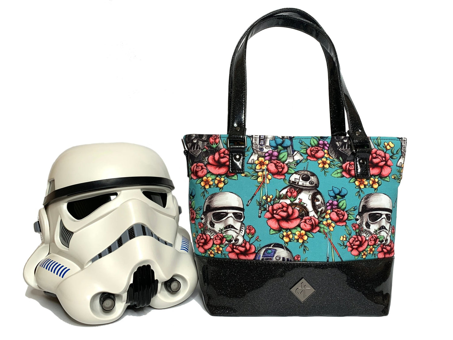Blue Floral Wars Tote Bag - DefiantThreads