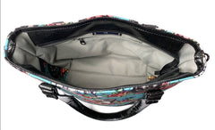 Blue Floral Wars Tote Bag - DefiantThreads