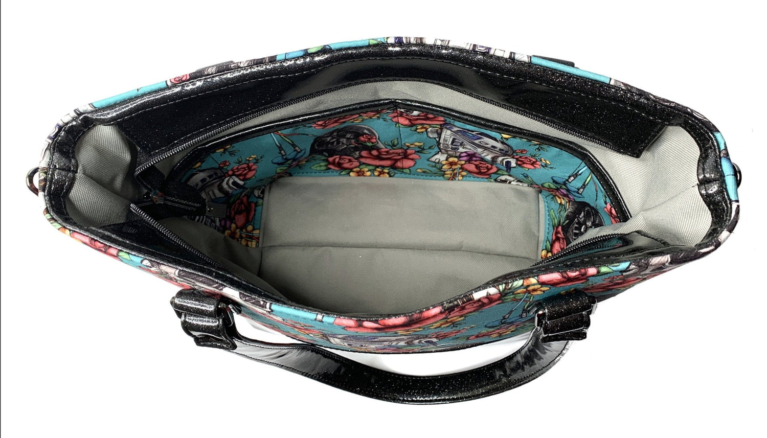 Blue Floral Wars Tote Bag - DefiantThreads