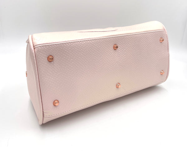 Pink Shimmer Rebel Inspired Bowler Bag