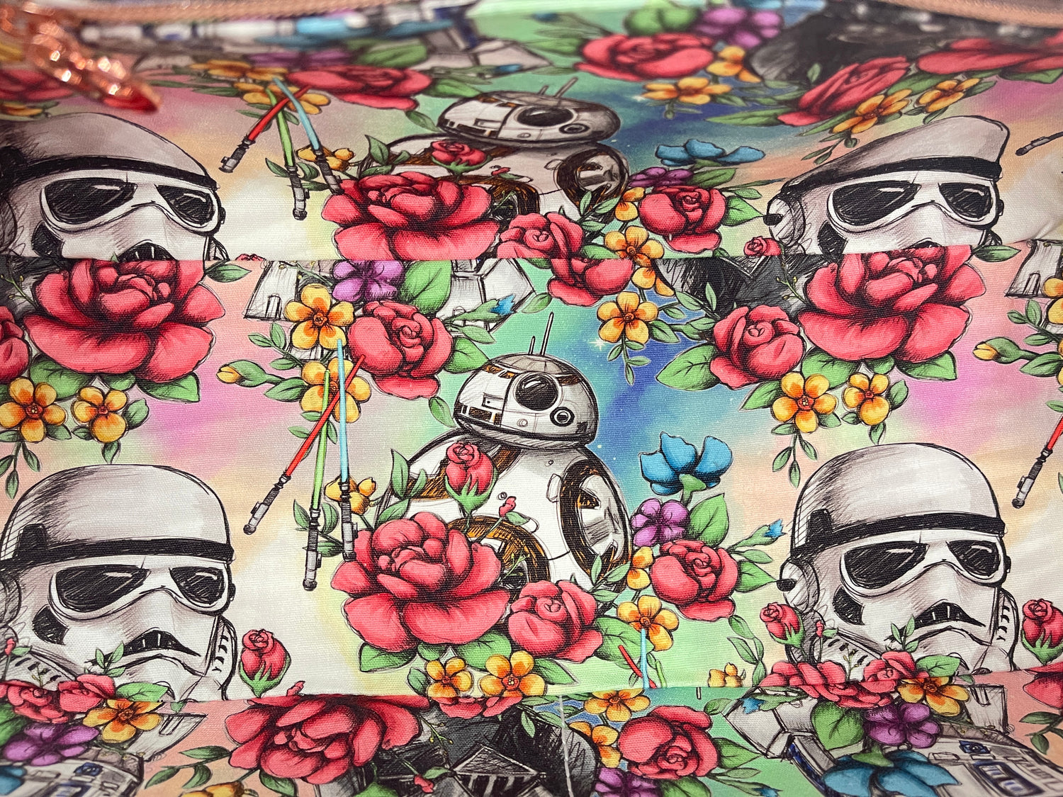 Pink Shimmer Rebel Inspired Bowler Bag