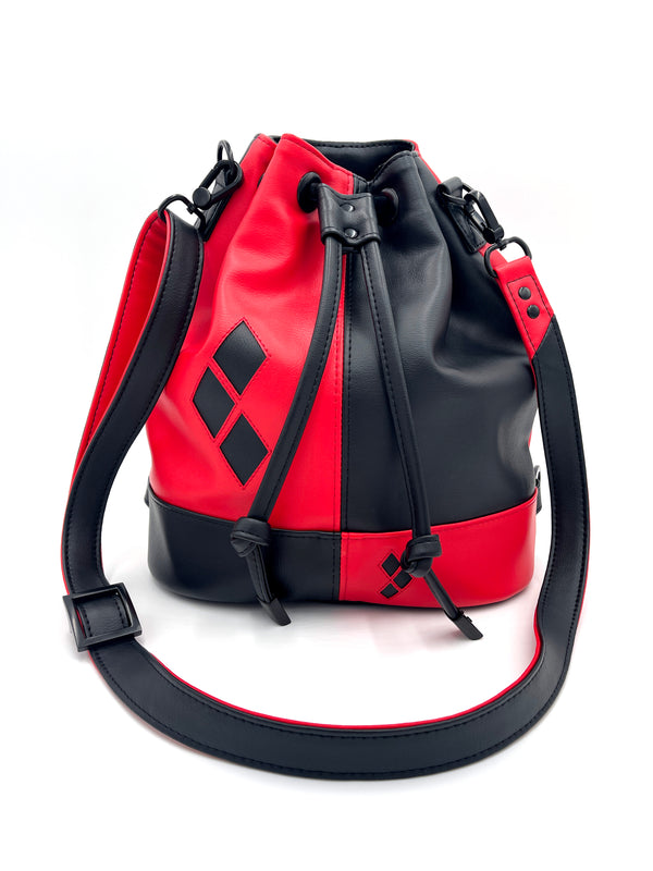 HQ Red and Black Bucket Bag - Made to Order