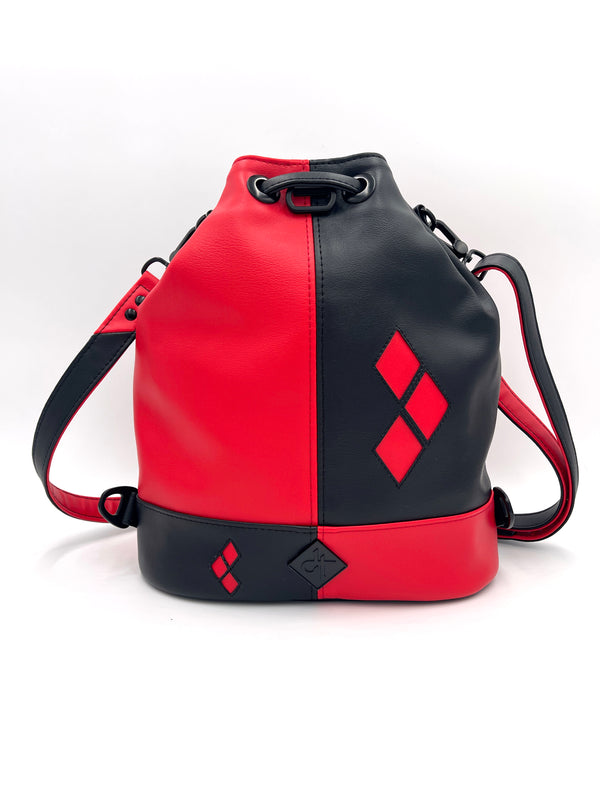 HQ Red and Black Bucket Bag - Made to Order