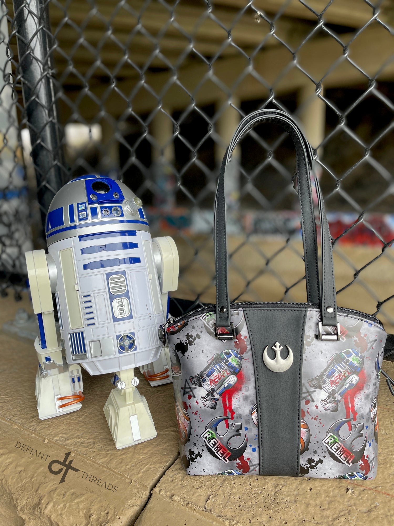 Graffiti Rebel Domed Handbag