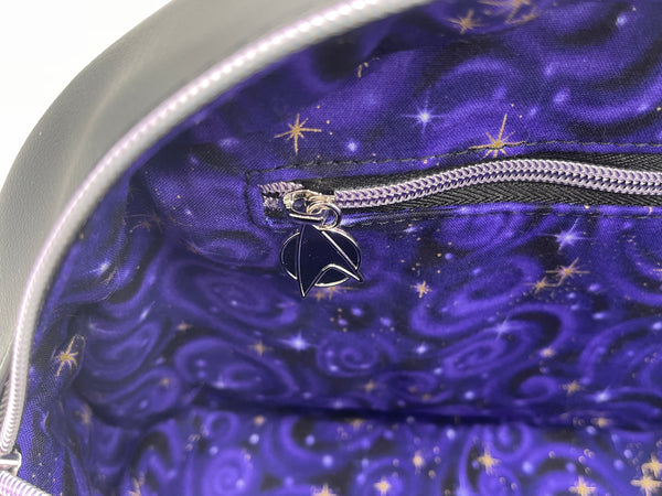 Purple Floral Trek Bowler Bag