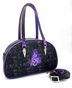 Purple Floral Trek Bowler Bag - DefiantThreads
