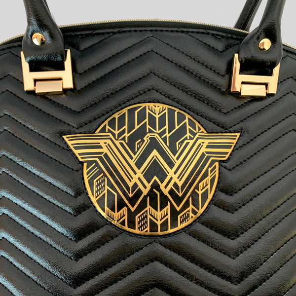 Black Quilted WW Inspired Handbag