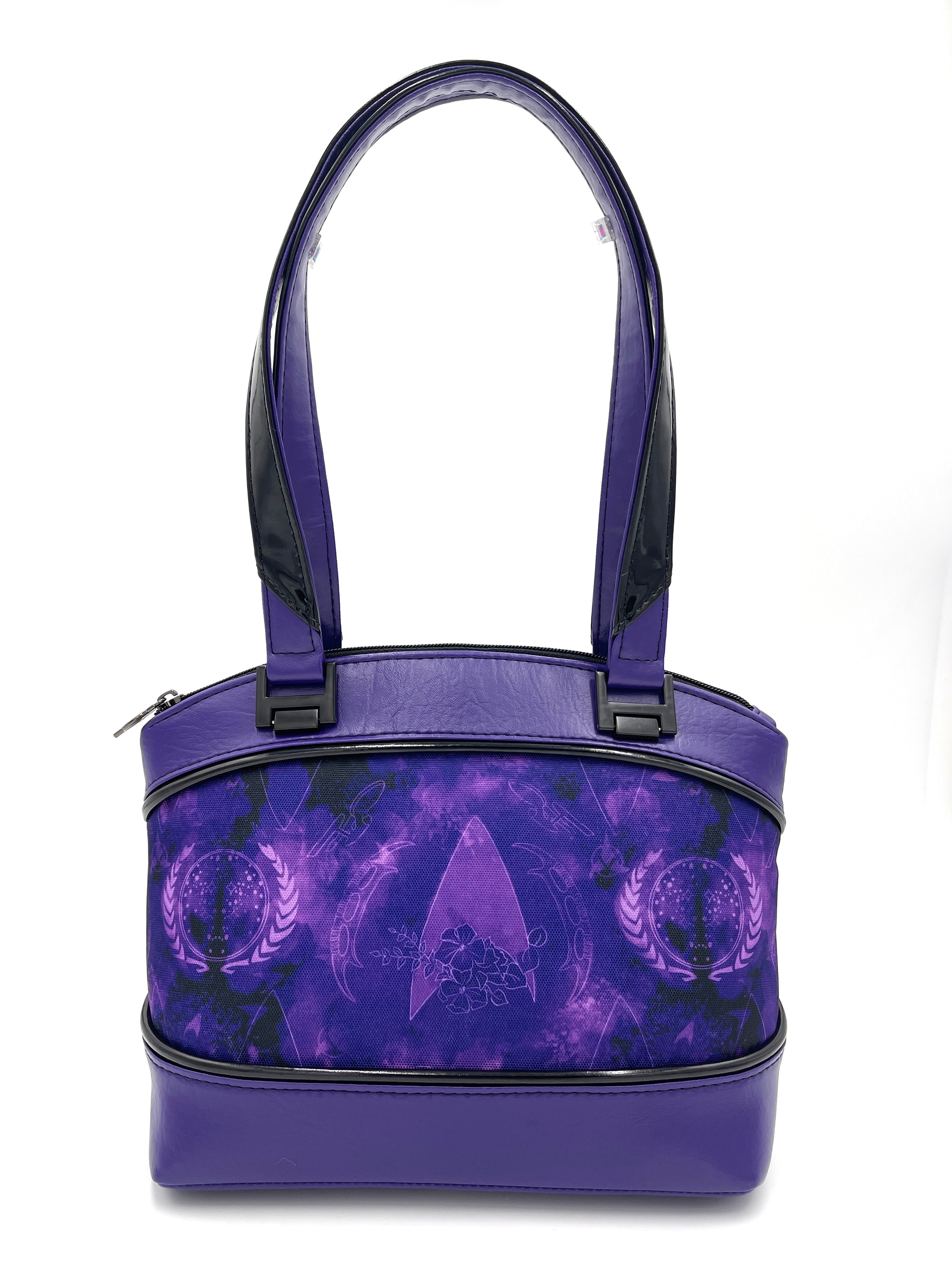 Ombre Purple Flowers- Hand Painted Bag – Jen Stone Design