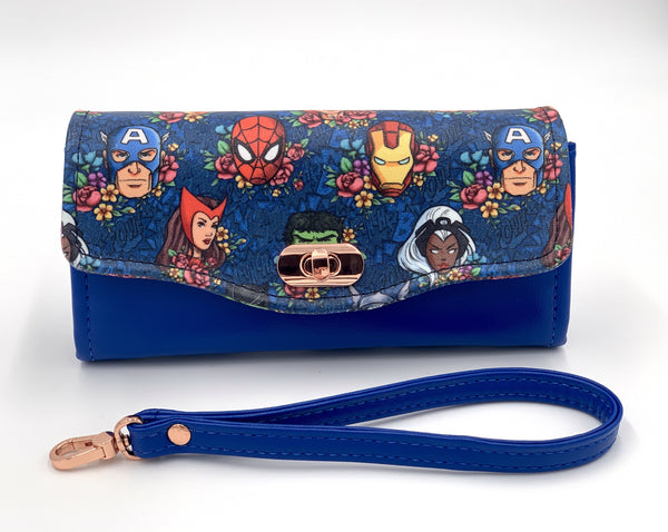 Superhero Floral Clutch Wallet