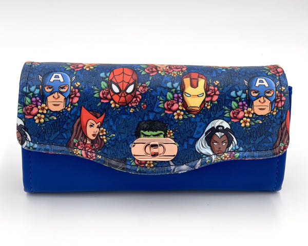 Superhero Floral Clutch Wallet