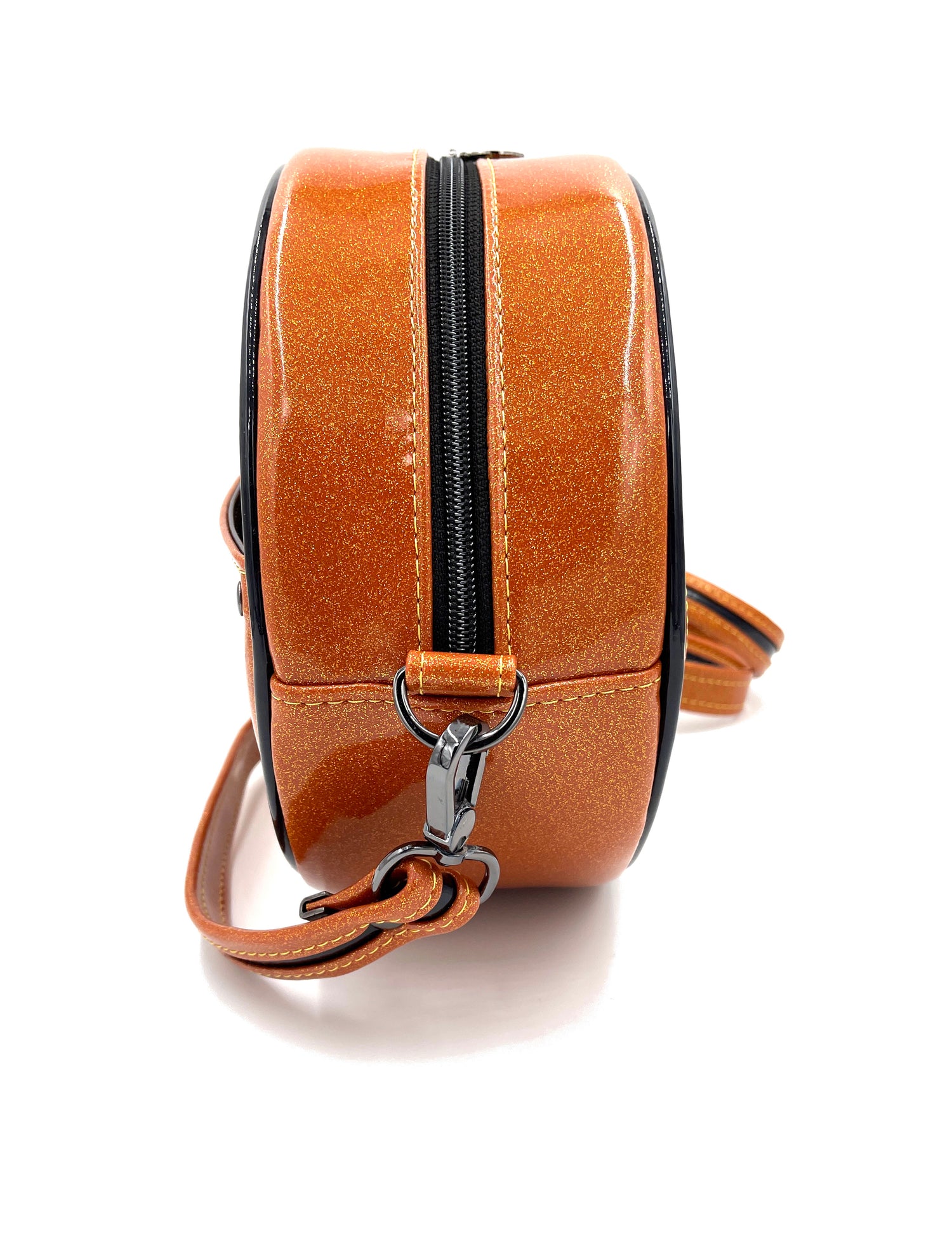 Orange Glitter Pumpkin Bag