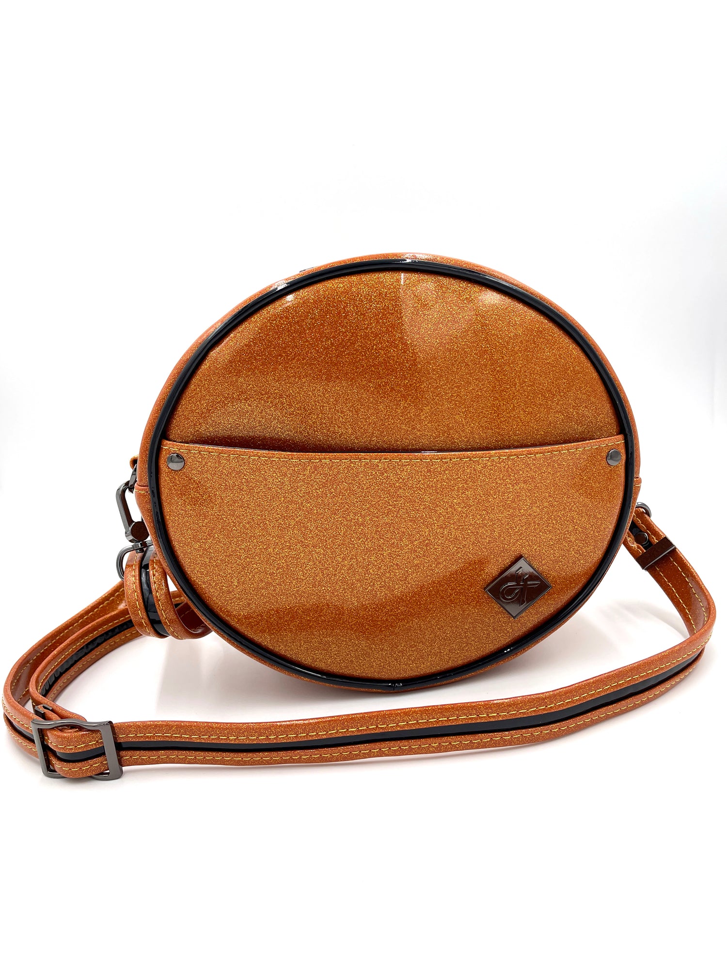 Orange Glitter Pumpkin Bag