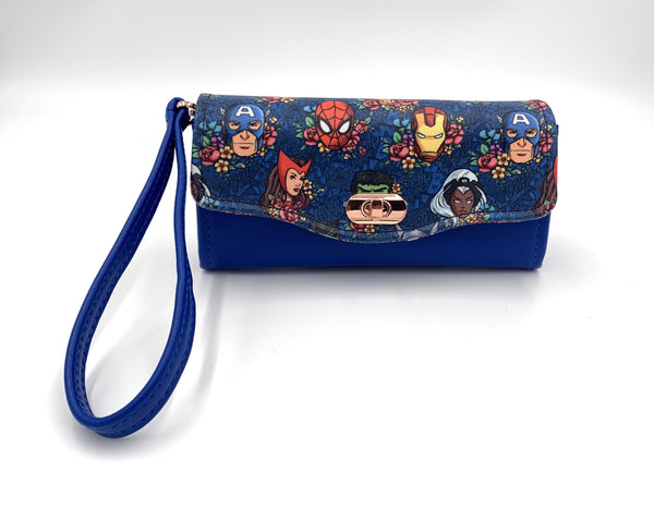 Superhero Floral Clutch Wallet