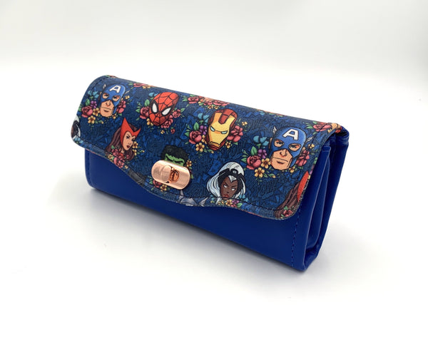 Superhero Floral Clutch Wallet