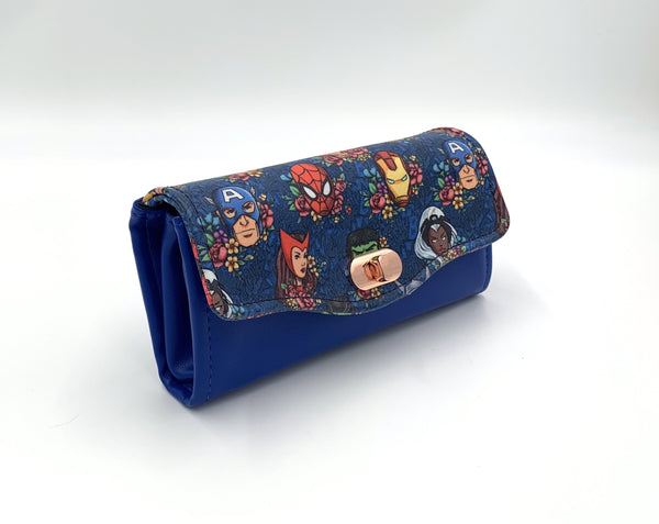 Superhero Floral Clutch Wallet
