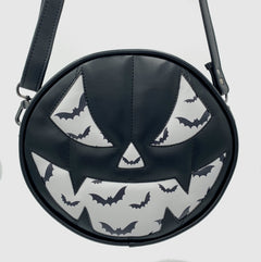 Jack - O - Lantern Black Bat Pumpkin Handbag - DefiantThreads