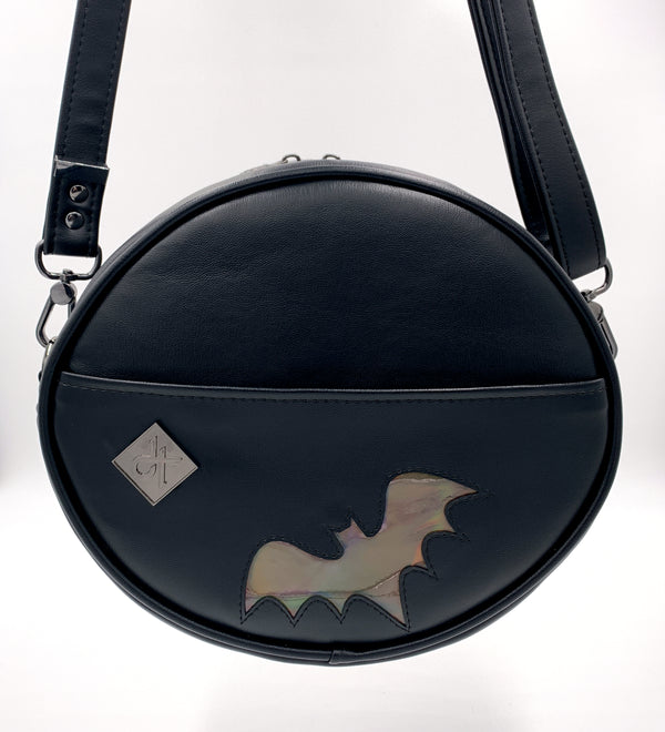 Jack-O-Lantern Black Bat Pumpkin Handbag