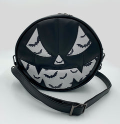 Jack - O - Lantern Black Bat Pumpkin Handbag - DefiantThreads