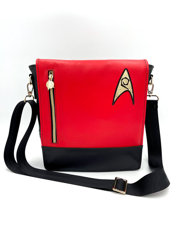 Boldly Go Messenger Bag - Engineering Red