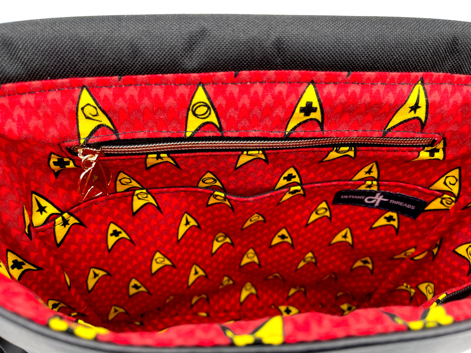 Boldly Go Messenger Bag - Engineering Red